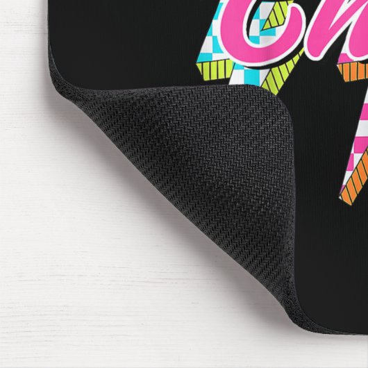 Groovy Chris Lightning Bolt Checkered I Love Meme  Mousepad (Ecke)