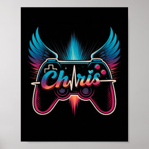 Groovy Chris Vorname D Chris Kontrollspiel Meme Poster