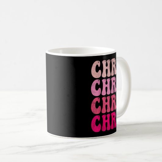 Groovy Chris Vorname D I Liebe Chris T-Shirts Meme Kaffeetasse (VorderseiteRechts)