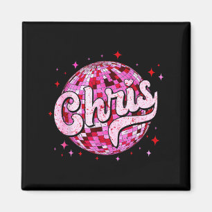 Groovy Chris Vorname D Ich liebe Chris Tees Meme Magnet