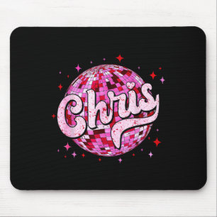 Groovy Chris Vorname D Ich Liebe Chris Tees Meme Mousepad