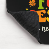 Groovy Christian Sayings Halloween Fall For Jesus Mousepad (Ecke)