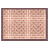 Groovy Christmas 70s Pastel Smiling Emoji Funky Tischdecke (Vorderseite (Horizontal))