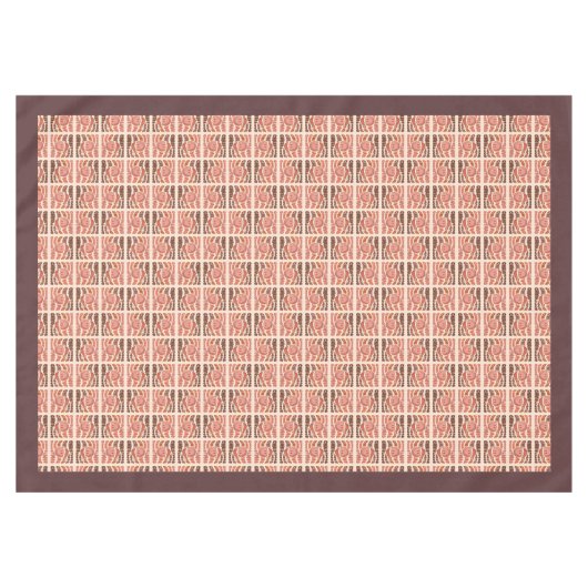 Groovy Christmas 70s Pastel Smiling Emoji Funky Tischdecke (Vorderseite (Horizontal))