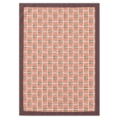 Groovy Christmas 70s Pastel Smiling Emoji Funky Tischdecke (Vorderseite)