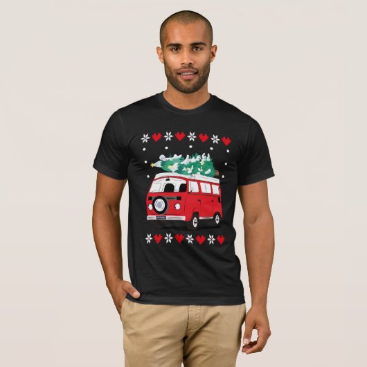 groovy christmas car T-Shirt (Vorne ganz)