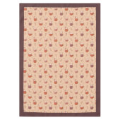 Groovy Christmas Cloth 70s Pastel Vintage Vibes Tischdecke (Vorderseite)