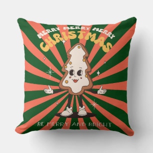 Groovy Christmas Day Throw Kissen