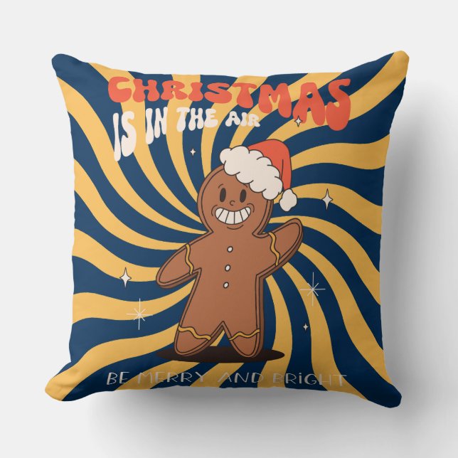Groovy Christmas Day Throw Kissen (Vorderseite)