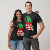 Groovy Christmas ELF Face Team Santa Elf Squad Xma T-Shirt (Unisex)