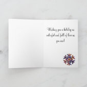 Groovy Christmas Feiertagskarte (Innenseite)