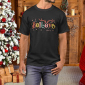 Groovy Christmas Ich glaube, sie ist ein Paar. T-Shirt