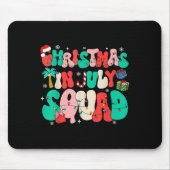 Groovy Christmas im Juli Squad Hawaii Beach Summer Mousepad (Vorne)