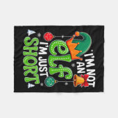 Groovy Christmas Im nicht ein Elf nur Kurzen Xmas  Fleecedecke (Vorderseite (Horizontal))