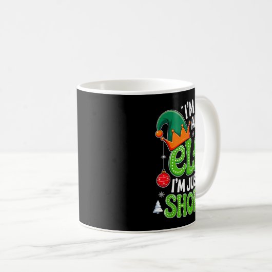 Groovy Christmas Im nicht ein Elf nur Kurzen Xmas Kaffeetasse (VorderseiteRechts)