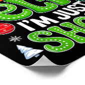 Groovy Christmas Im nicht ein Elf nur Kurzen Xmas  Poster (Ecke)
