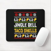 Groovy Christmas Jingle Bells Taco Shells Ugly Xma Mousepad (Mit Mouse)
