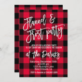 Groovy Christmas Party Einladung (Vorne/Hinten)