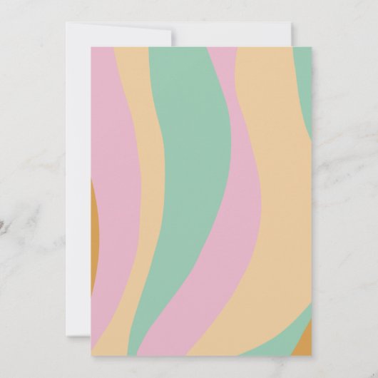 Groovy Christmas Party Ugly Sweater Event Einladung (Rückseite)