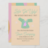 Groovy Christmas Party Ugly Sweater Event Einladung (Vorne/Hinten)