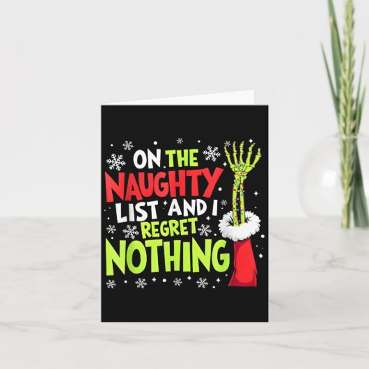 Groovy Christmas Shirts Pajamas Pjs Funny on The L Karte (Vorderseite)