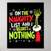 Groovy Christmas Shirts Pajamas Pjs Funny on The L Poster (Vorne)