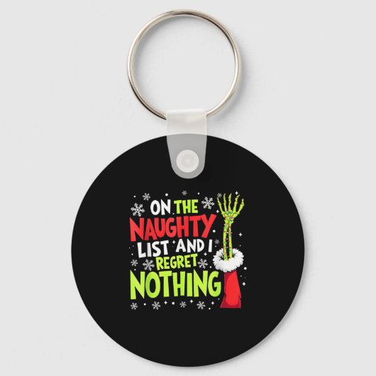 Groovy Christmas Shirts Pajamas Pjs Funny on The L Schlüsselanhänger (Vorderseite)