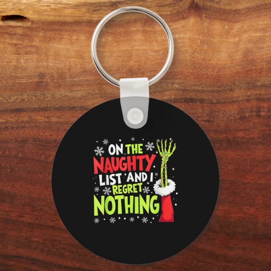 Groovy Christmas Shirts Pajamas Pjs Funny on The L Schlüsselanhänger (Vorderseite)