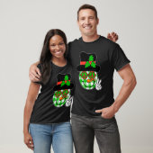 Groovy Christmas Snowman Face Team Santa Elf Squad T-Shirt (Unisex)