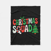 Groovy Christmas Squad Xmas Tree Family Matching P Fleecedecke (Vorderseite)