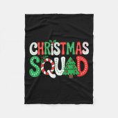 Groovy Christmas Squad Xmas Tree Family Matching P Fleecedecke (Vorderseite)