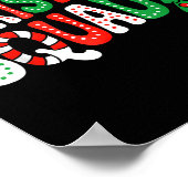 Groovy Christmas Squad Xmas Tree Family Matching P Poster (Ecke)