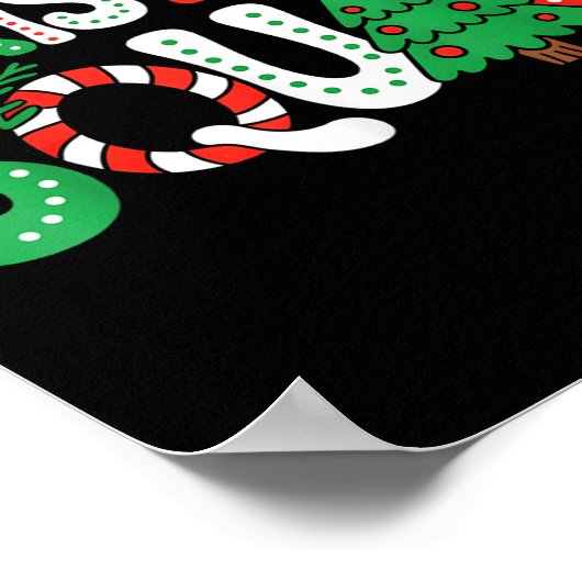 Groovy Christmas Squad Xmas Tree Family Matching P Poster (Ecke)