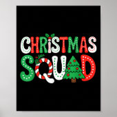 Groovy Christmas Squad Xmas Tree Family Matching P Poster (Vorne)
