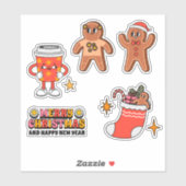 Groovy Christmas Sticker Pack (Blatt)