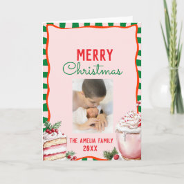 Groovy Christmas Sweet Treats Photo Karte