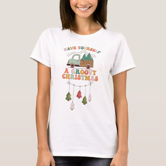 GROOVY CHRISTMAS T-Shirt (Vorderseite)