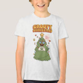 Groovy Christmas Tree - Holly Jolly Vibes Tri-Blend Shirt (Vorderseite)