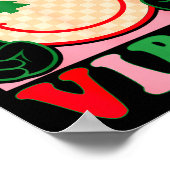 Groovy Christmas Vibes Happy Christmas Day For Men Poster (Ecke)