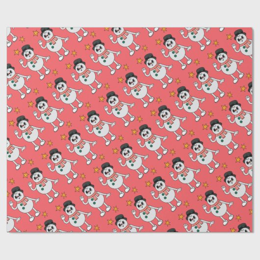 Groovy Christmas Wrapping Paper Geschenkpapier (Flach)