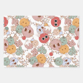 Groovy Christmas Wrapping Paper Geschenkpapier Set (Vorderseite 3)