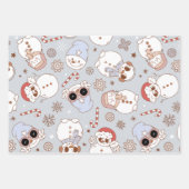 Groovy Christmas Wrapping Paper Geschenkpapier Set (Vorderseite 2)