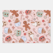 Groovy Christmas Wrapping Paper Geschenkpapier Set (Vorderseite)