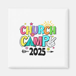 Groovy Church Camp 2025 passendes christliches Cam Magnet