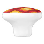 Groovy Circles, geometric Retro 1970s Keramikknauf (Seitenansicht)