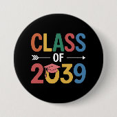 Groovy Class of 2039 Abschluss Senior 2039 Button (Vorderseite)