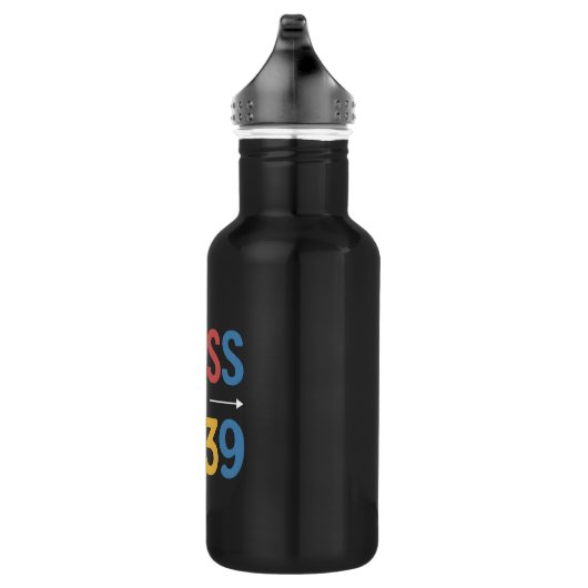 Groovy Class of 2039 Abschluss Senior 2039 Edelstahlflasche (Rechts)