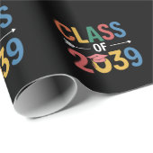 Groovy Class of 2039 Abschluss Senior 2039 Geschenkpapier (Rolleneckpunkt)