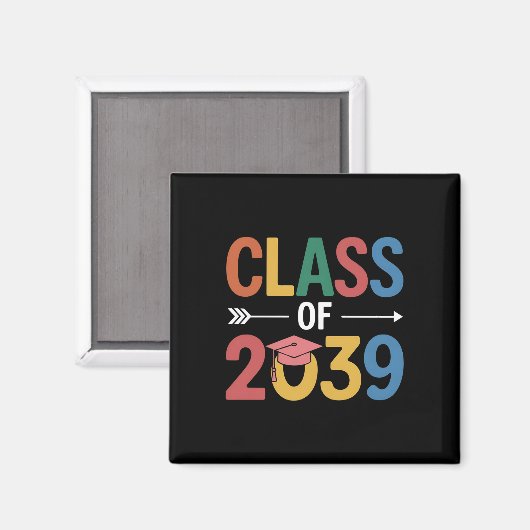 Groovy Class of 2039 Abschluss Senior 2039 Magnet (Vorderseite/Rückseite)