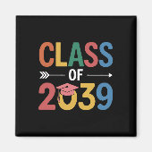 Groovy Class of 2039 Abschluss Senior 2039 Magnet (Vorne)